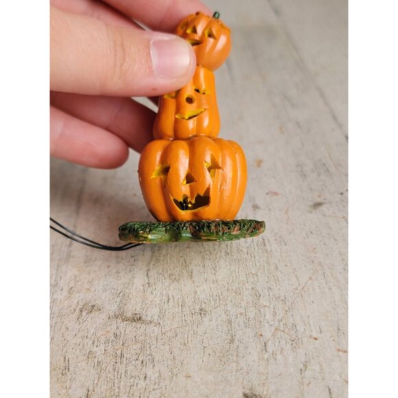 Lemax pumpkin spooky town stack Halloween village accessory - Picture 2 of 6